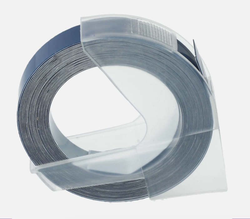 3D Label Tape for Dymo 747861 814580 E-101 Caption Maker 1741205 White/Blue - Image 5